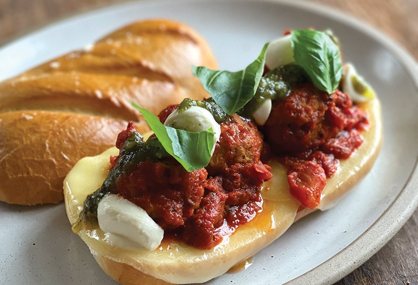 Pesto Super Chicken Meatball Sub