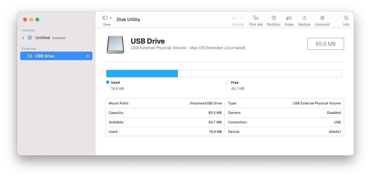 Disk tool mounted hard drive