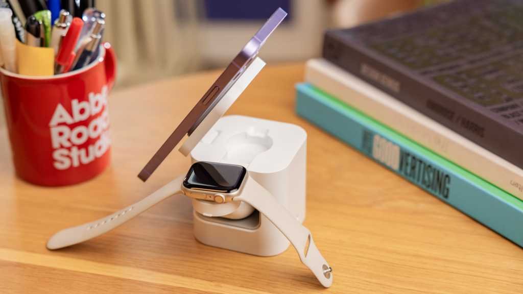 HyperJuice Qi2 3 in 1 Magnetic Charging Stand Watch AirPods