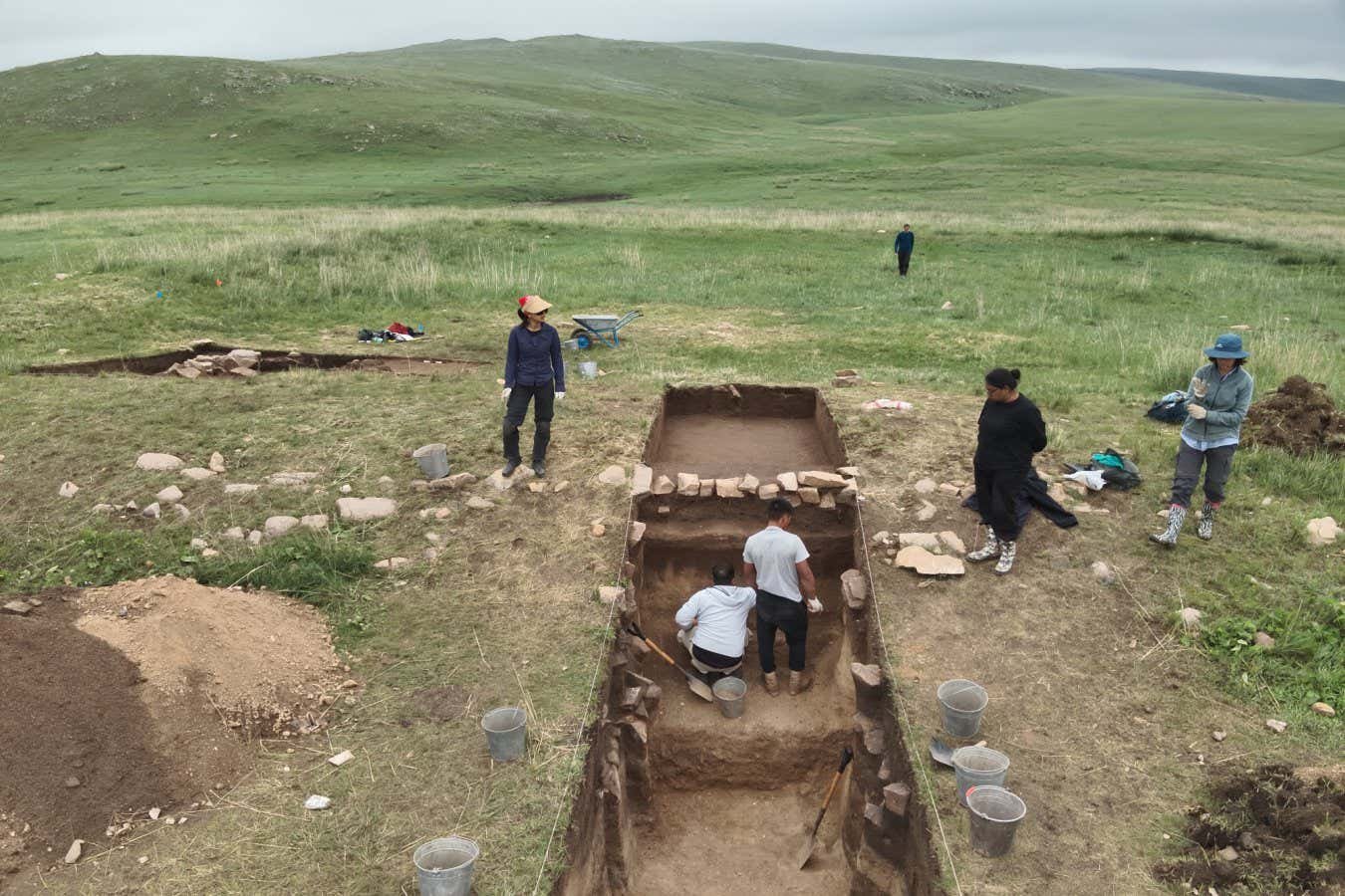 Before the Great Wall built Chinese rulers a low ditch