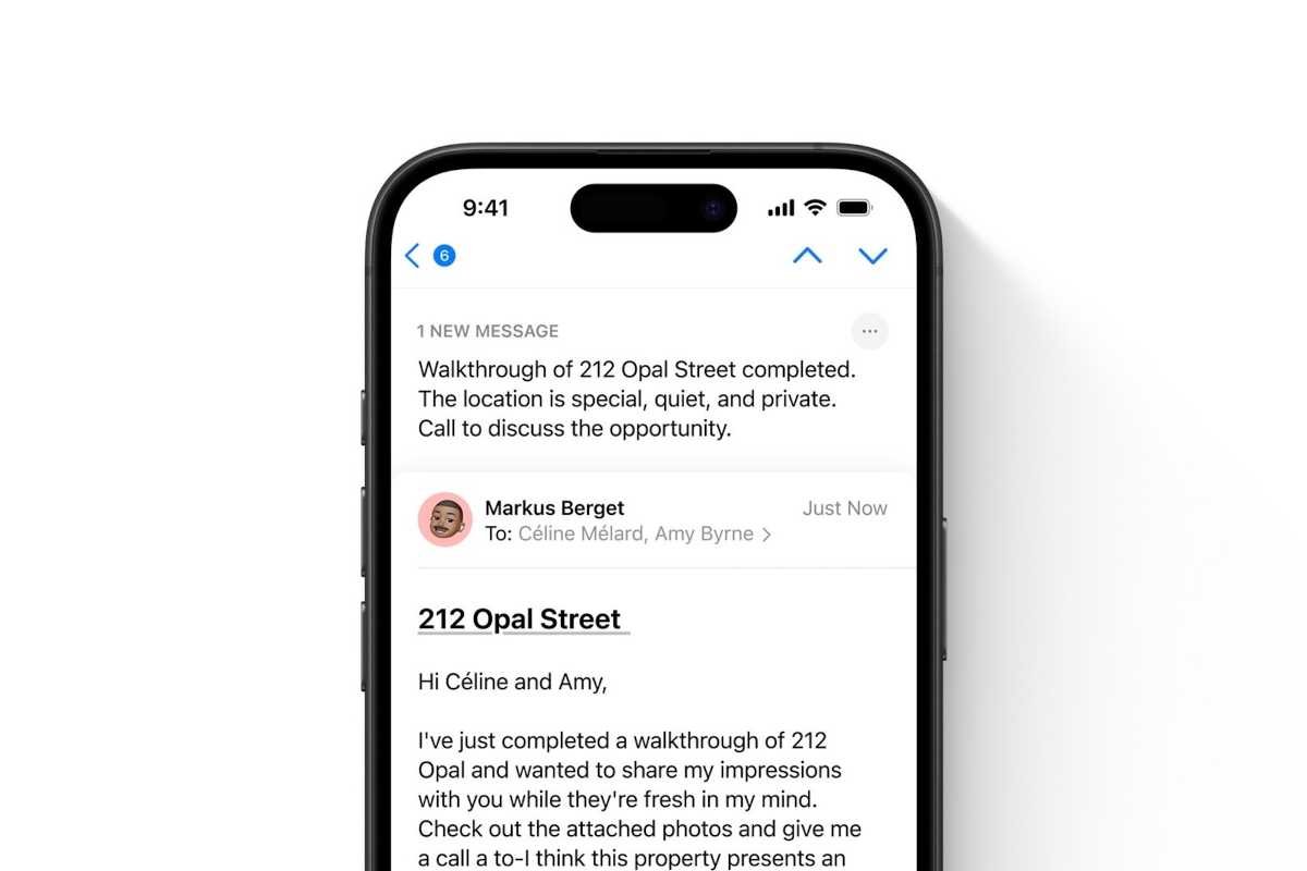 Apple Intelligence E -Mail -Resume