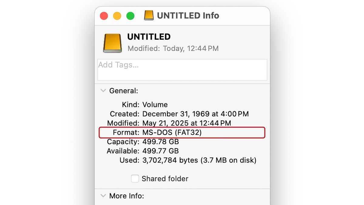 Makos gets info format