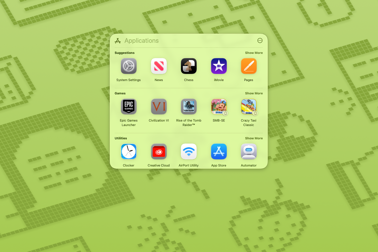 MacOS Tahoe has a new apps app that replaces launchpad