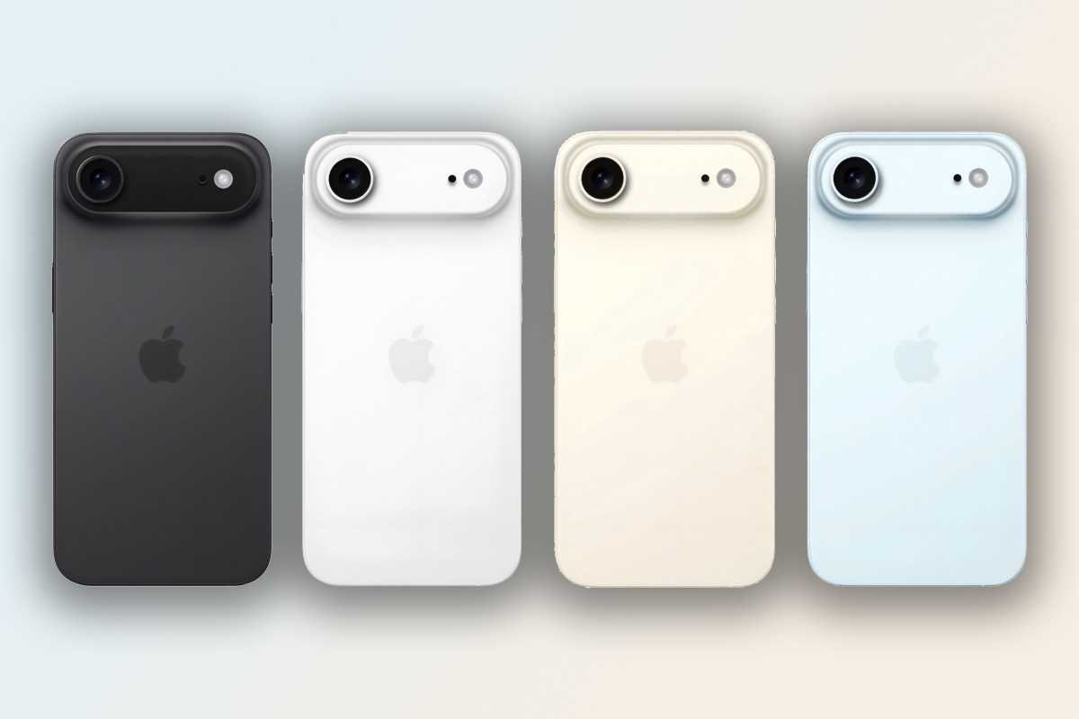 iPhone 17 Air Renders in Black, Silver, Gold and Blue