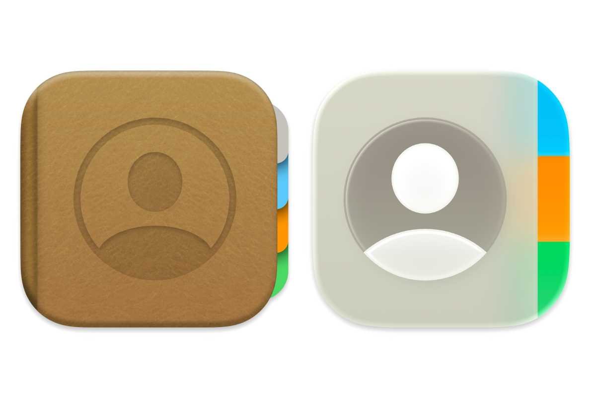 MacOS 15 & MacOS 26 contact icons