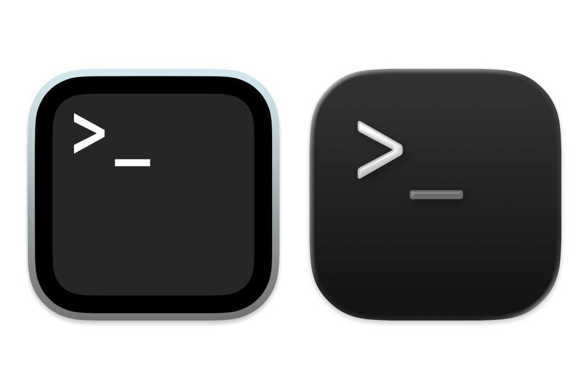 MacOS 15 & MacOS 26 terminal icons
