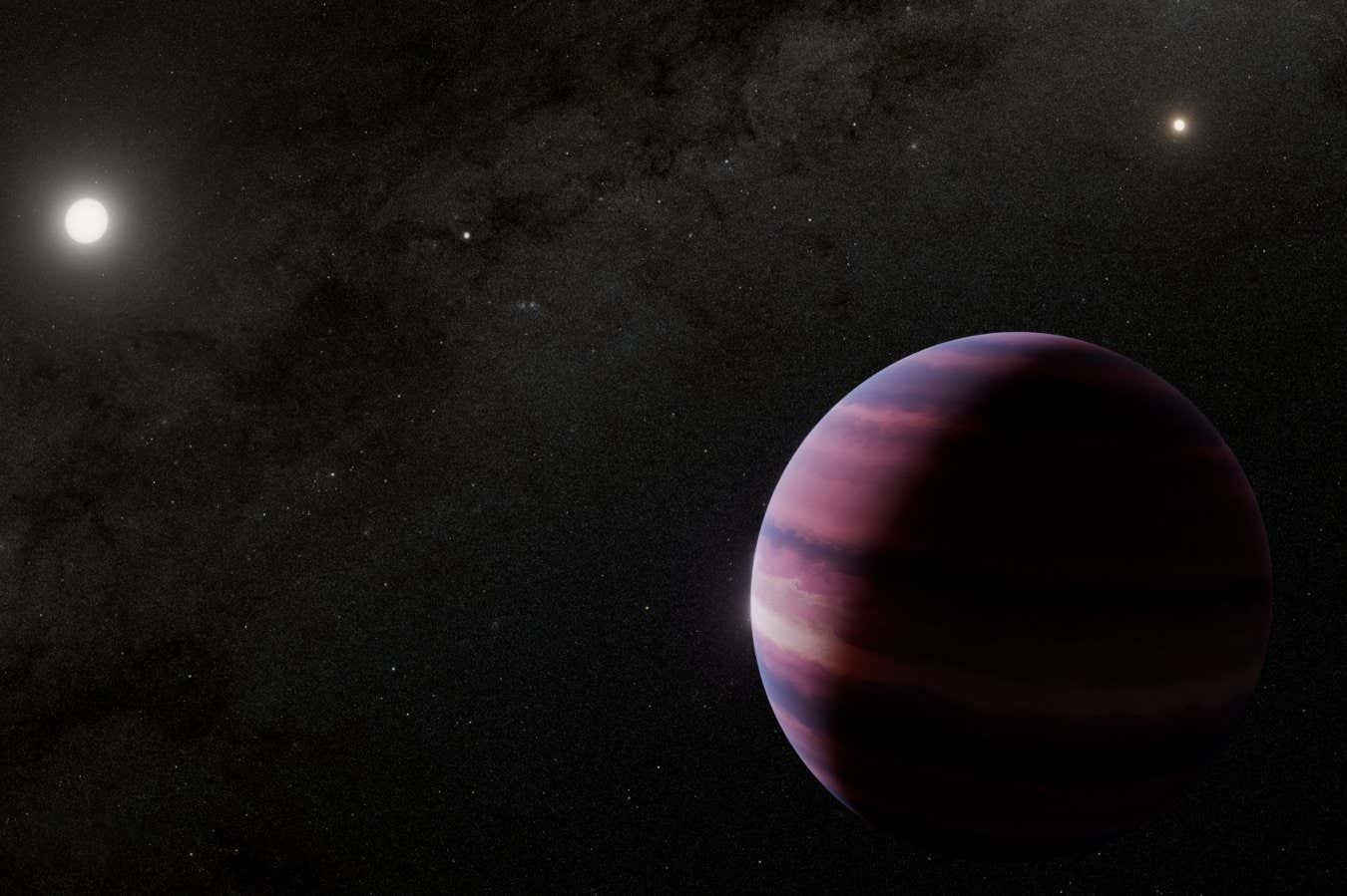 A planet the size of Saturn could circling the closest sun -like star