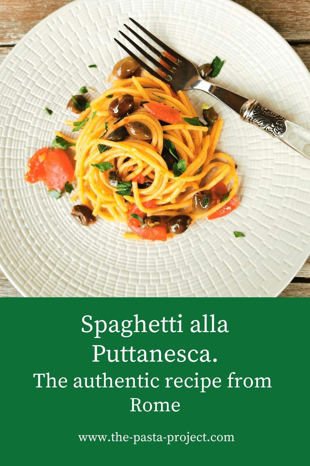 Authentic spaghetti alla puttanesca.