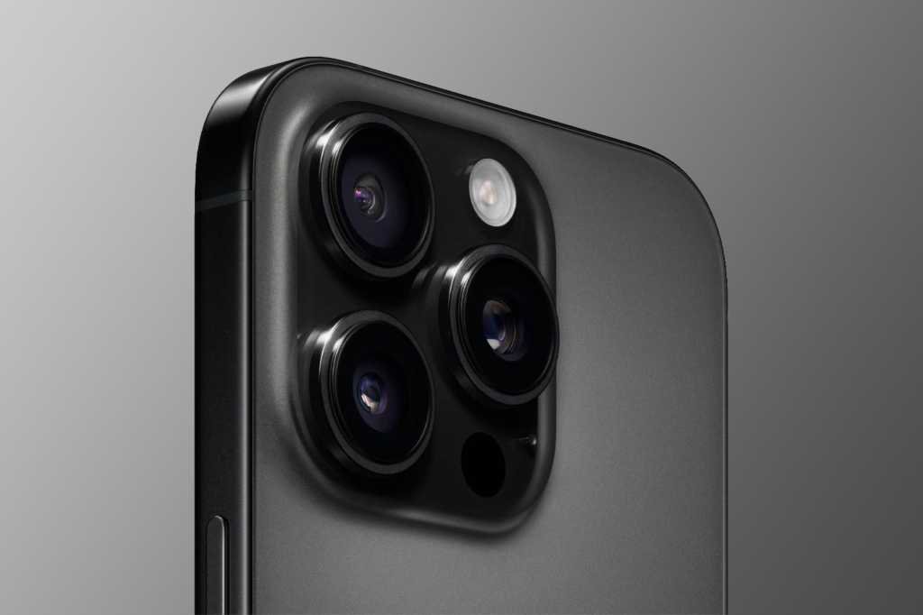 Black iPhone camera