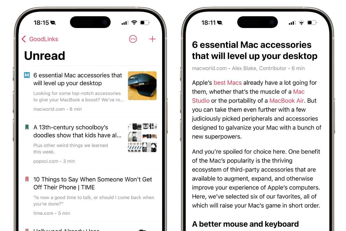 Goodlinks iOS