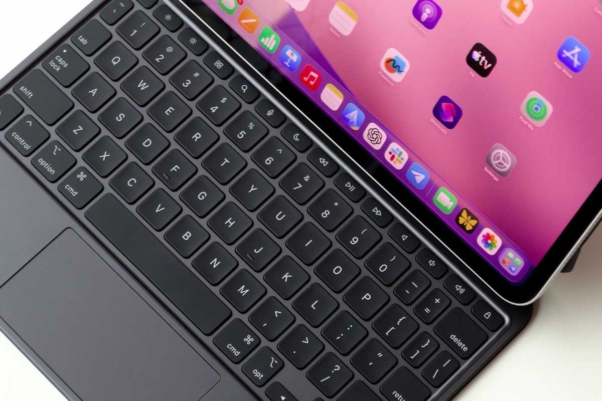 iPad Pro docked in Magic Keyboard