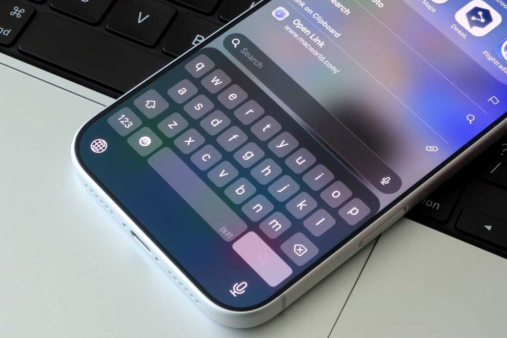 iPhone keyboard